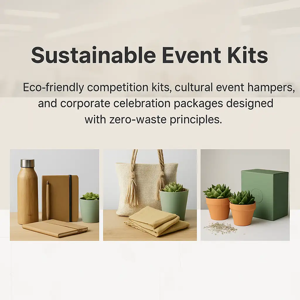 Sustainable event gifts banner